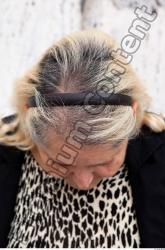 Head Woman White Casual Chubby Wrinkles